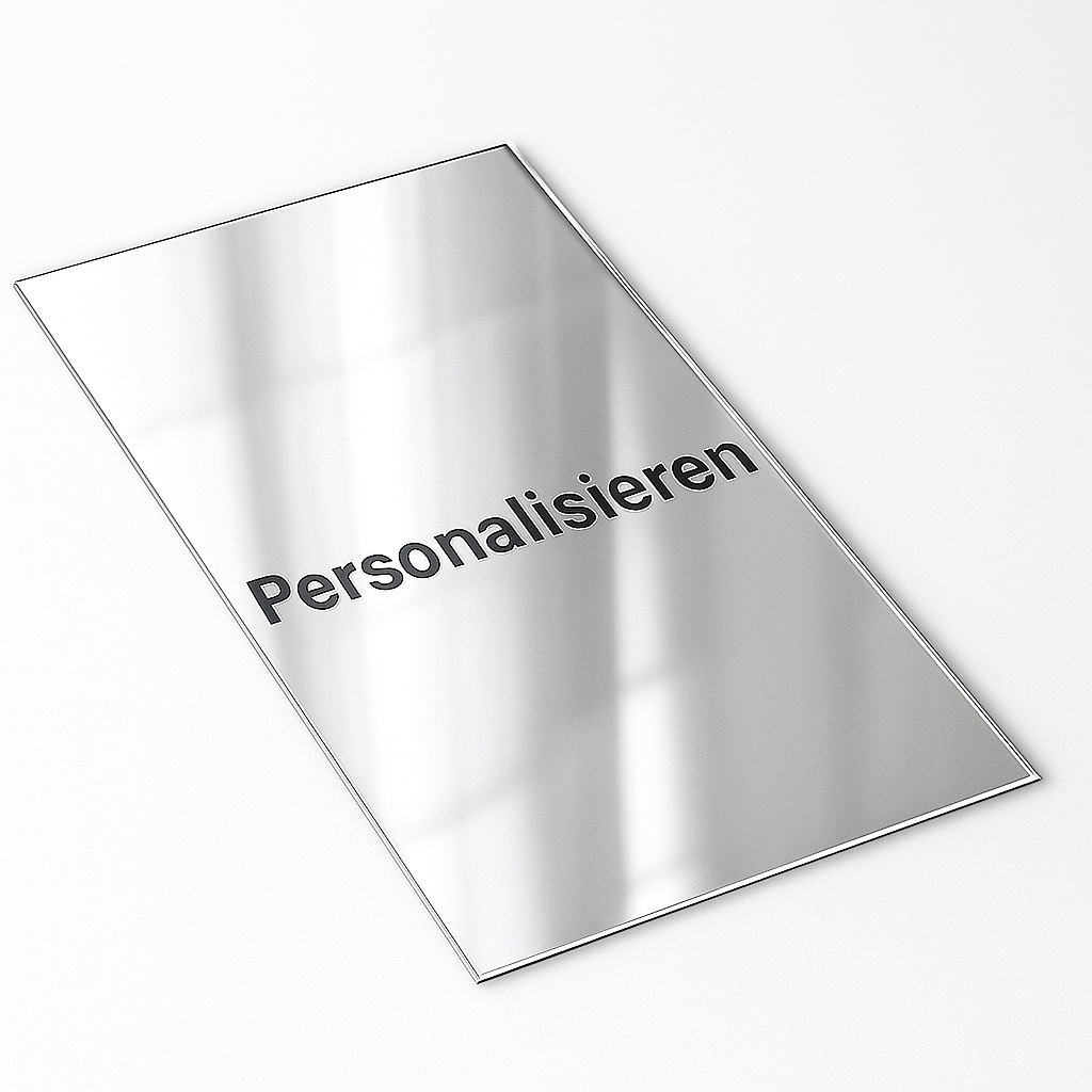 Personalisierbare Acrylglasbilder - Spiegelnd Silber